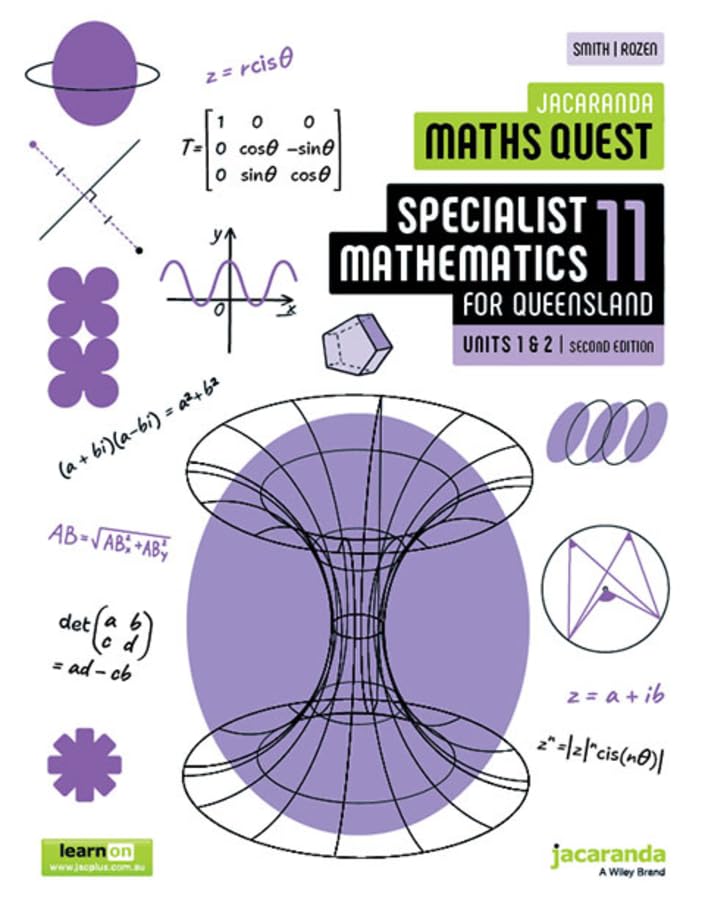 Jacaranda Maths Quest 11 Specialist Mathematics Units 1 and 2 for Queensland, 2e learnON & Print cover