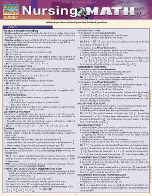 Nursing Math cover