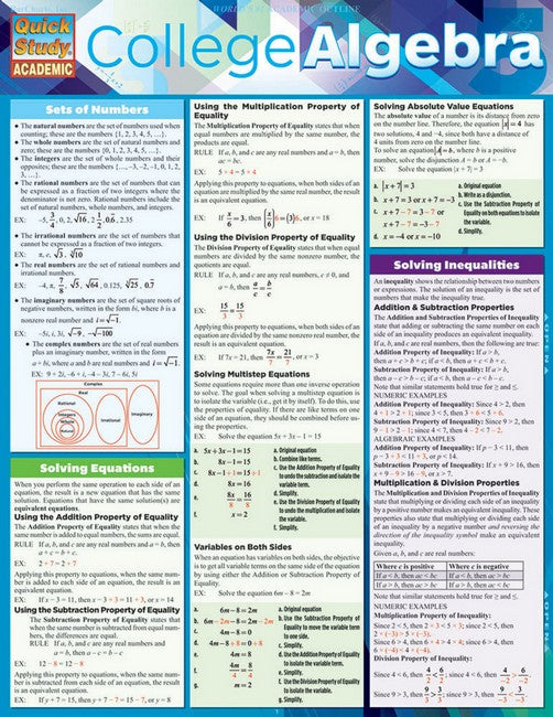 College Algebra cover