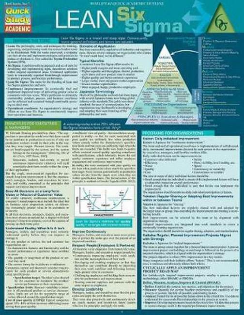 Lean Six Sigma - Quick Study cover