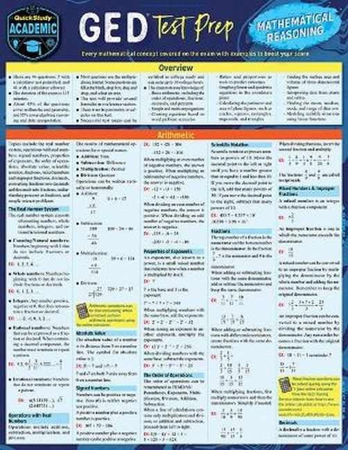 GED Test Prep - Mathematical Reasoning cover