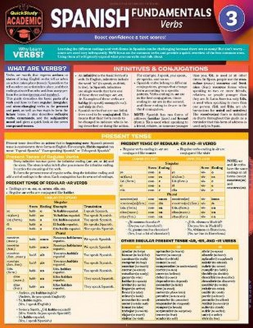Spanish Fundamentals 3 - Verbs cover