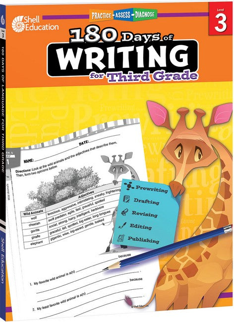 180 Days: Writing for Third Grade cover