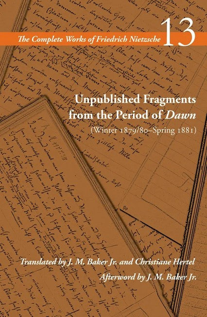 Unpublished Fragments from the Period of Dawn (Winter 1879/80-Spring 1881) cover