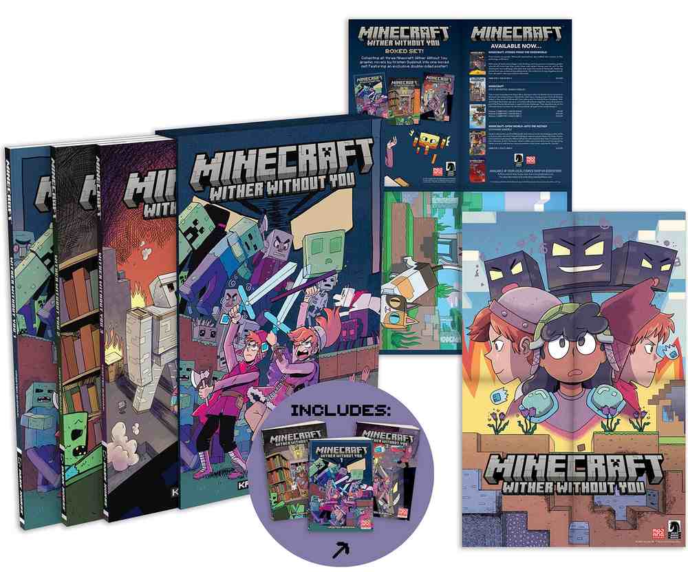 Minecraft: Wither Without You Boxed Set (Graphic Novels) book cover
