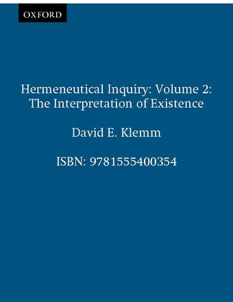 Hermeneutical Inquiry book cover