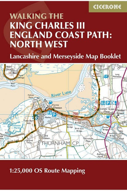 Walking the King Charles III England Coast Path: North West - Lancashire & Merseyside Map Booklet cover