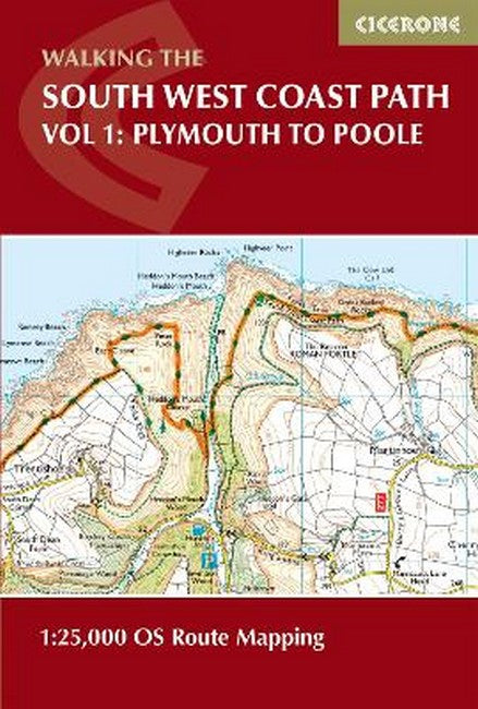 South West Coast Path Map Booklet - Vol 1: Minehead to St Ives cover