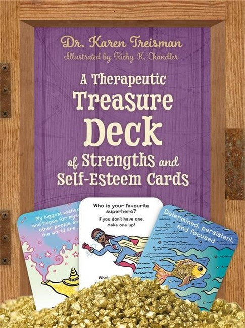 A Therapeutic Treasure Deck of Strengths and Self-Esteem Cards cover