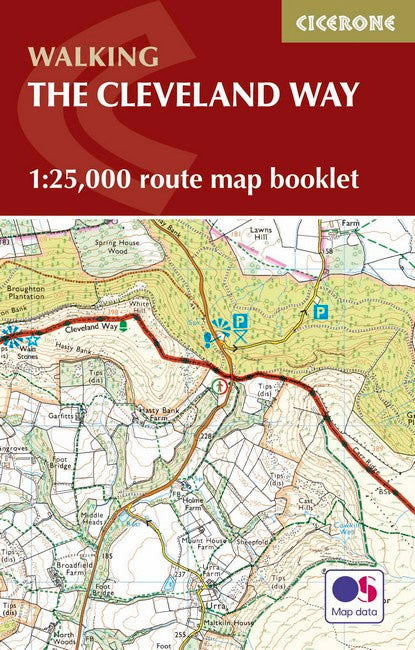 The Cleveland Way Map Booklet: 1:25,000 OS Route Mapping