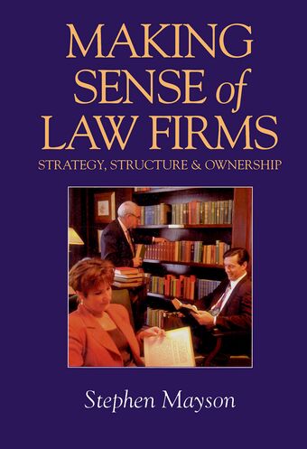 Making Sense of Law Firms book cover
