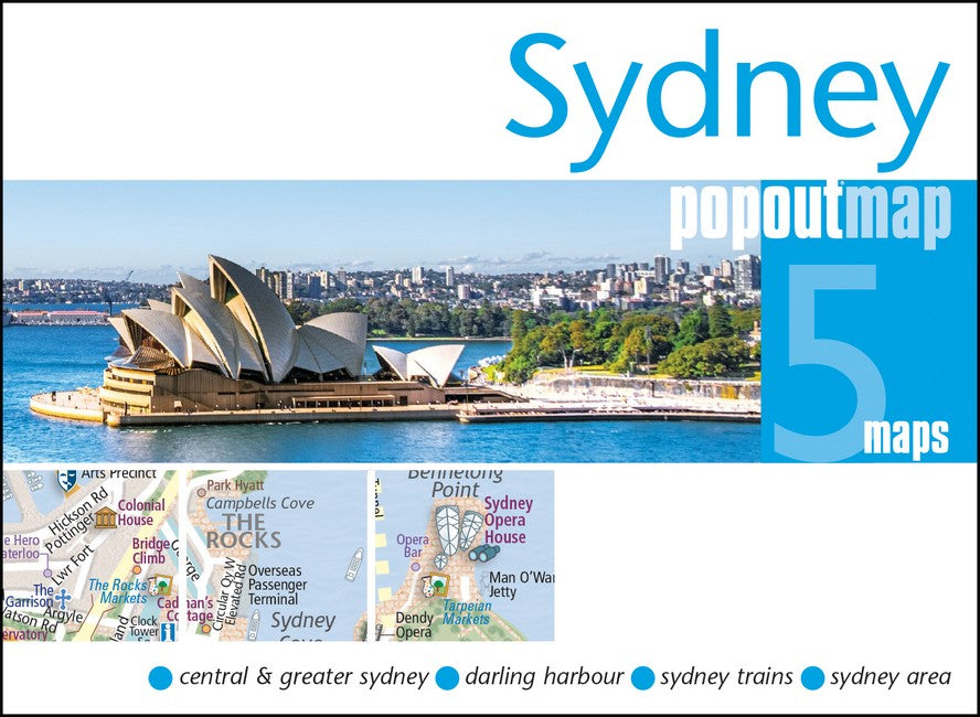 Sydney PopOut Map - pocket-size, pop up map of Sydney city centre cover