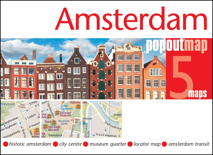 Amsterdam PopOut Map - pocket size, pop up map of Amsterdam city centre cover