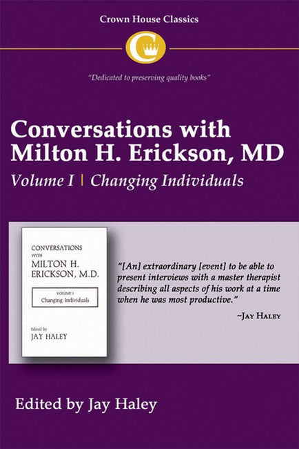 Conversations with Milton H. Erickson MD Vol 1 cover