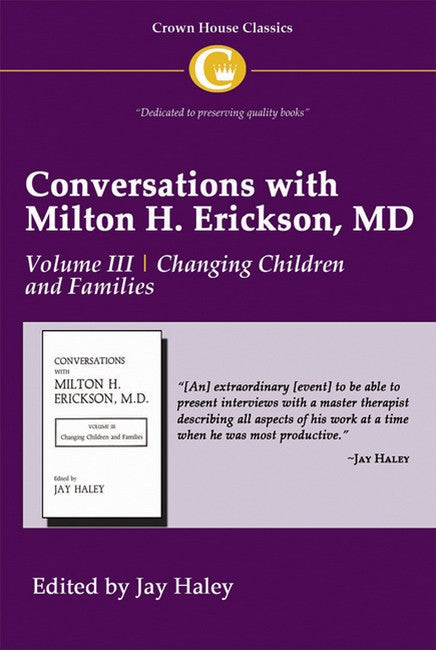 Conversations with Milton H. Erickson MD Vol 3 cover