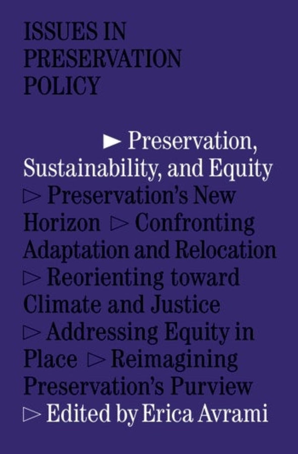 Issues in Preservation Policy cover