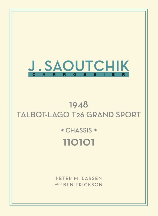 Jacques Saoutchik, Maître Carrossier