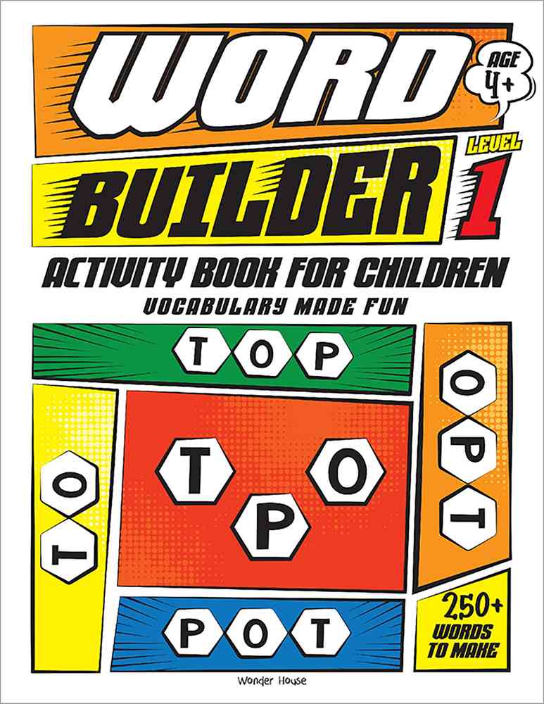 Word Builder Activity Book For Children - Make Meaningful Words With The Given Letters - Level 1 book cover