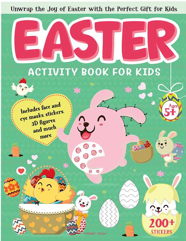 Easter Activity Book for kids book cover