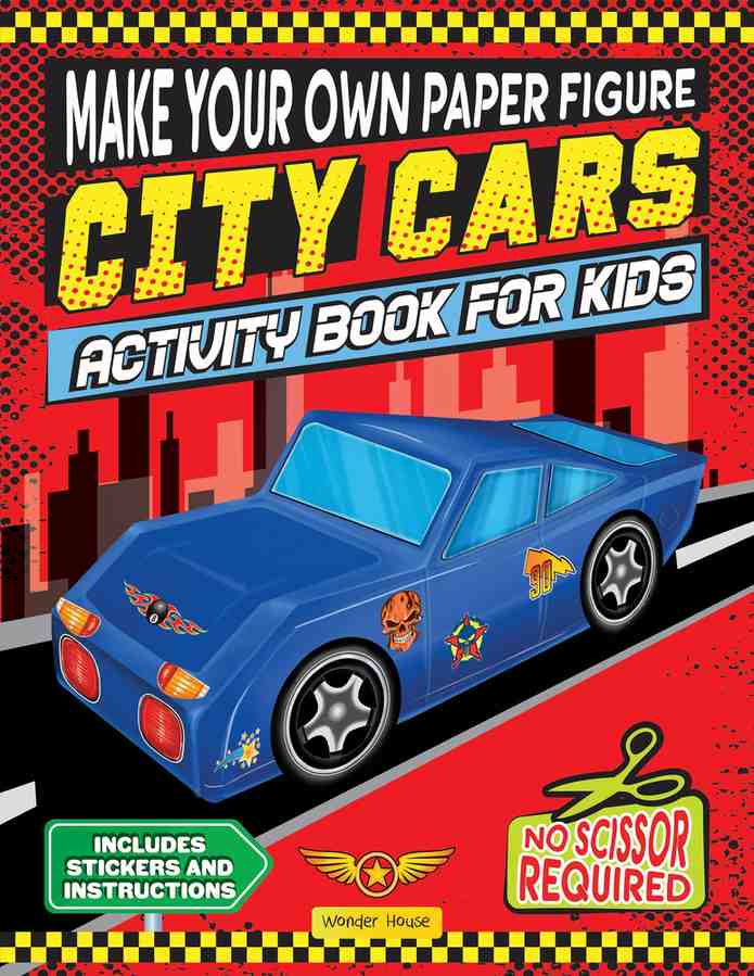 Make your own Paper Figure - City Cars (Activity Book for kids) book cover