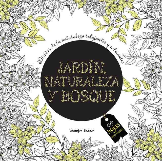 Adult Colouring Books Nature Garden and Forests - Spanish book cover