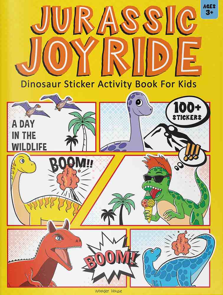 Jurassic Joyride Dinosaur Sticker Activity Book For Kids book cover