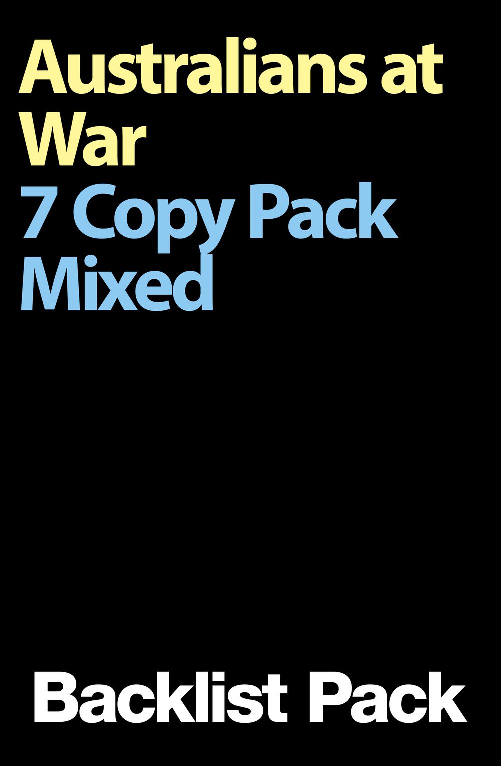 Australians At War 7 Copy Mixed Pack