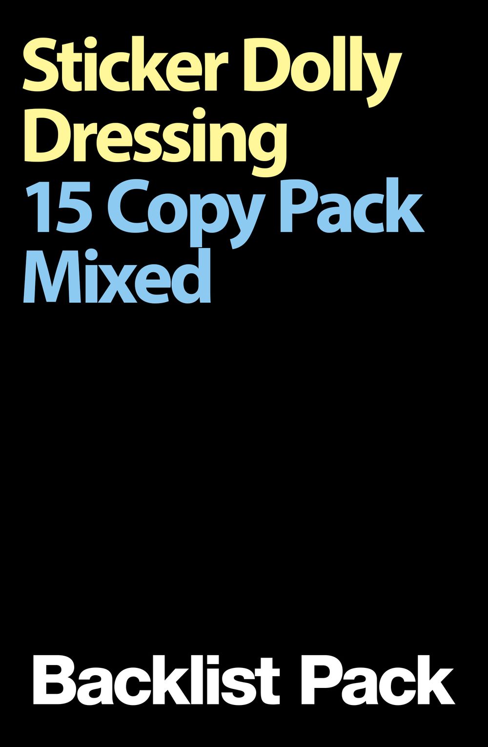 Sticker Dolly Dressing 15 Copy Mixed Pack