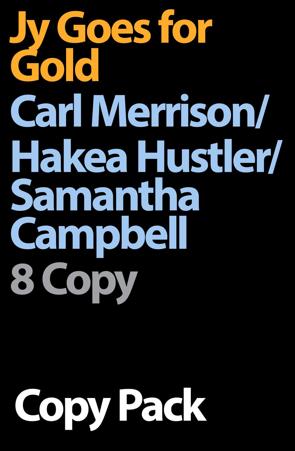 Jy Goes For Gold 8 Copy Pack