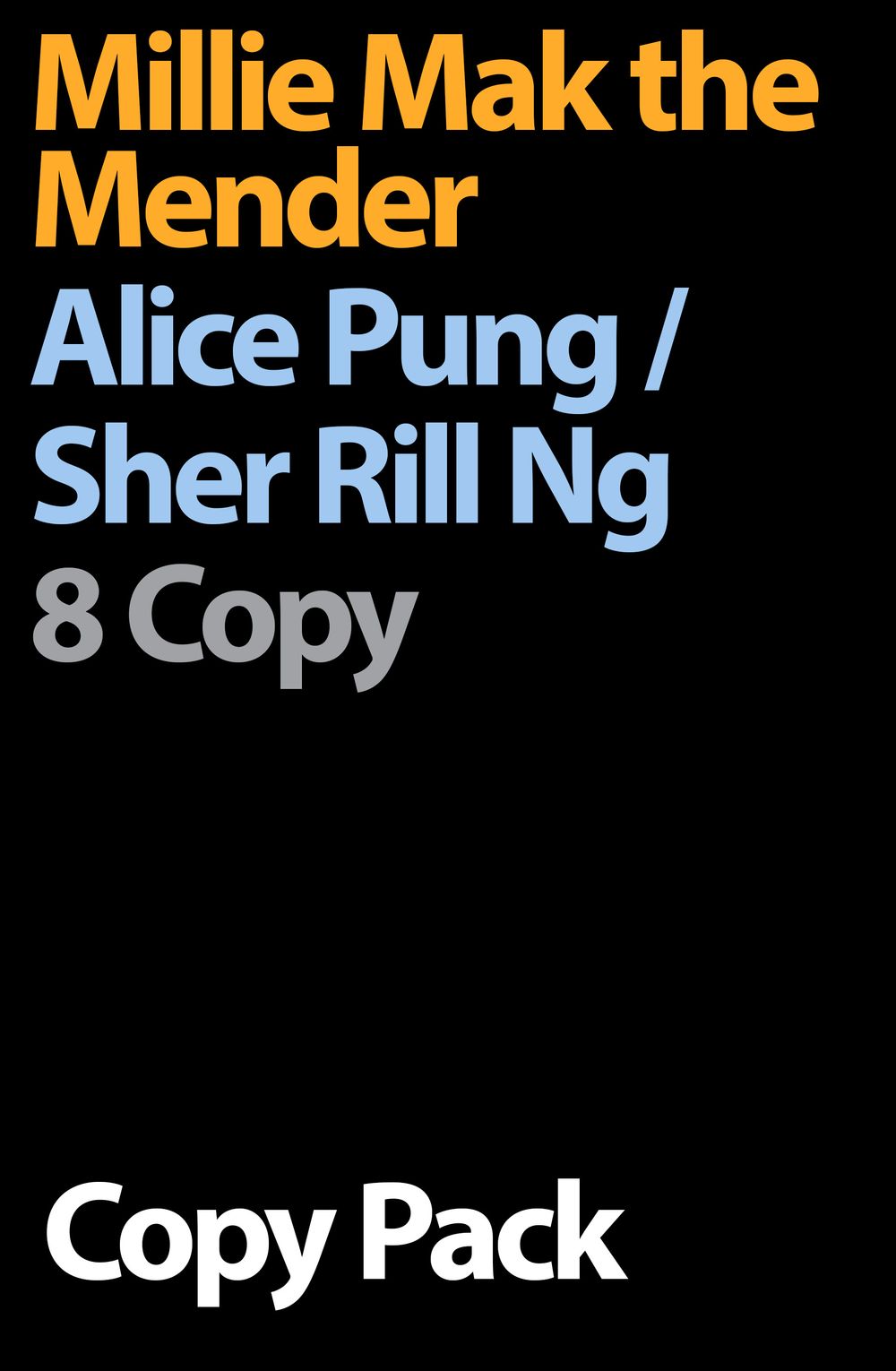 Millie Mak The Mender 8 Copy Pack