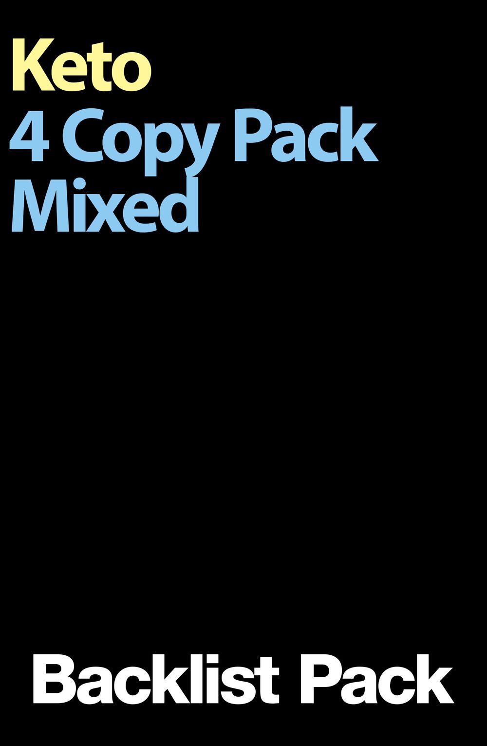 Keto 4 Copy Mixed Pack