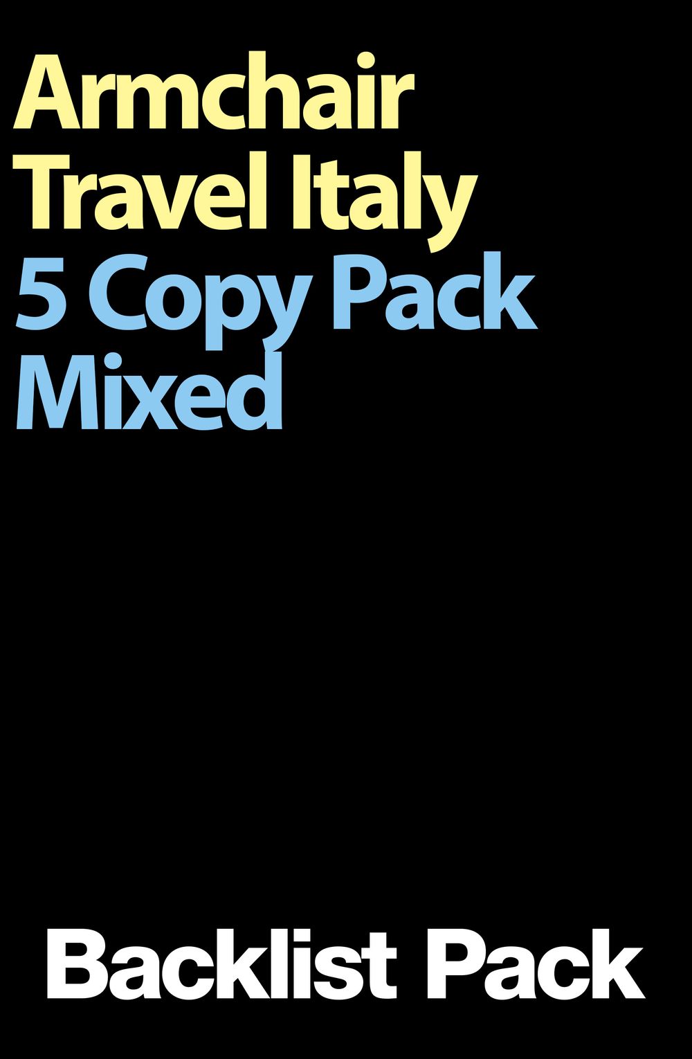 Armchair Travel Italy 5 Copy Mixed Pack