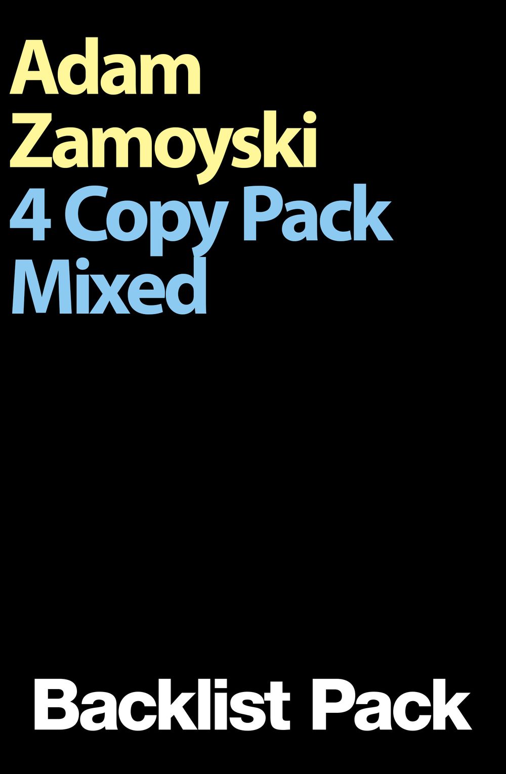 Adam Zamoyski 4 Copy Mixed Pack