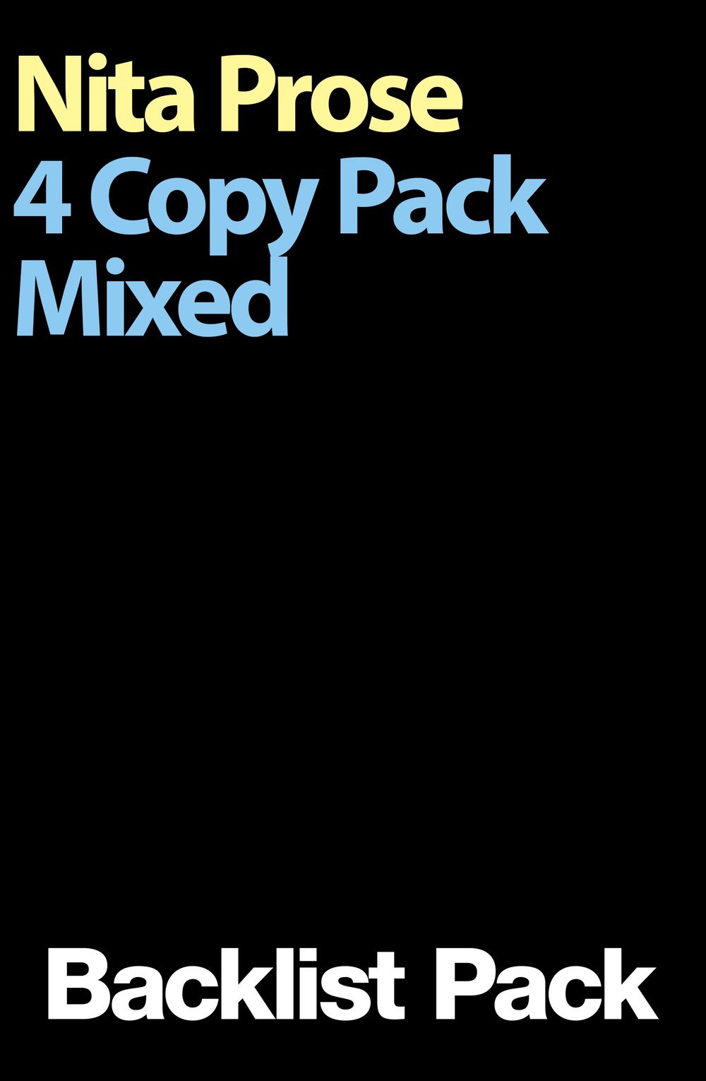 Nita Prose 4 Copy Mixed Pack