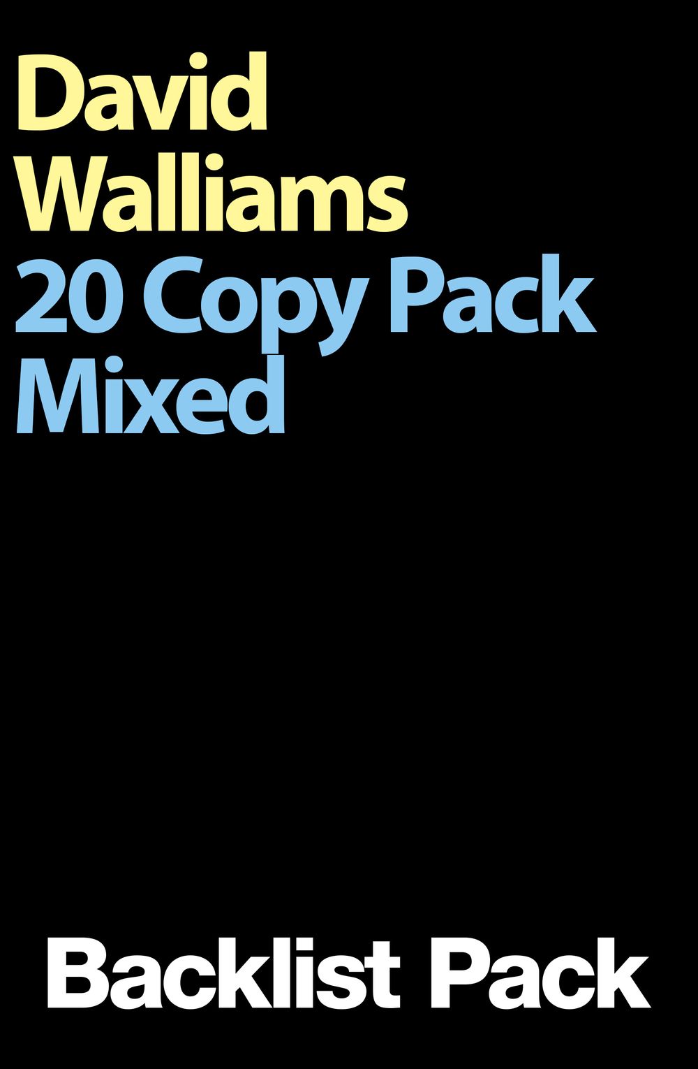 David Walliams 20 Copy Mixed Pack