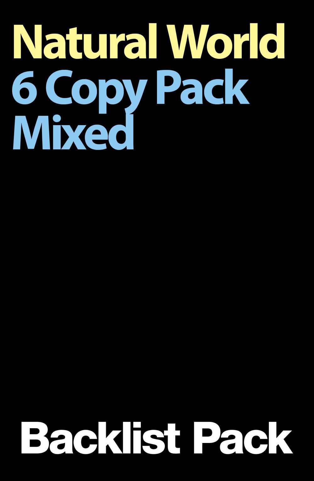 Natural World 6 Copy Mixed Pack