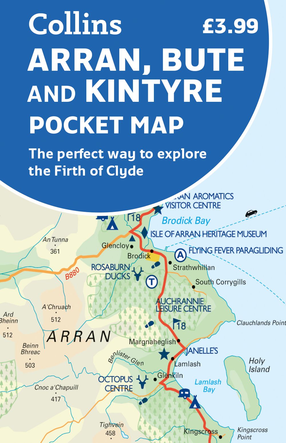 Arran, Bute and Kintyre Pocket Map: The Perfect Way to Explore the Firth of Clyde