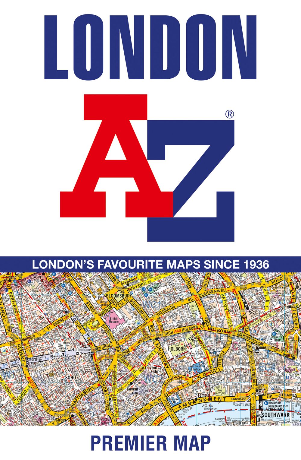 London A-Z Premier Map [New 13th Edition]