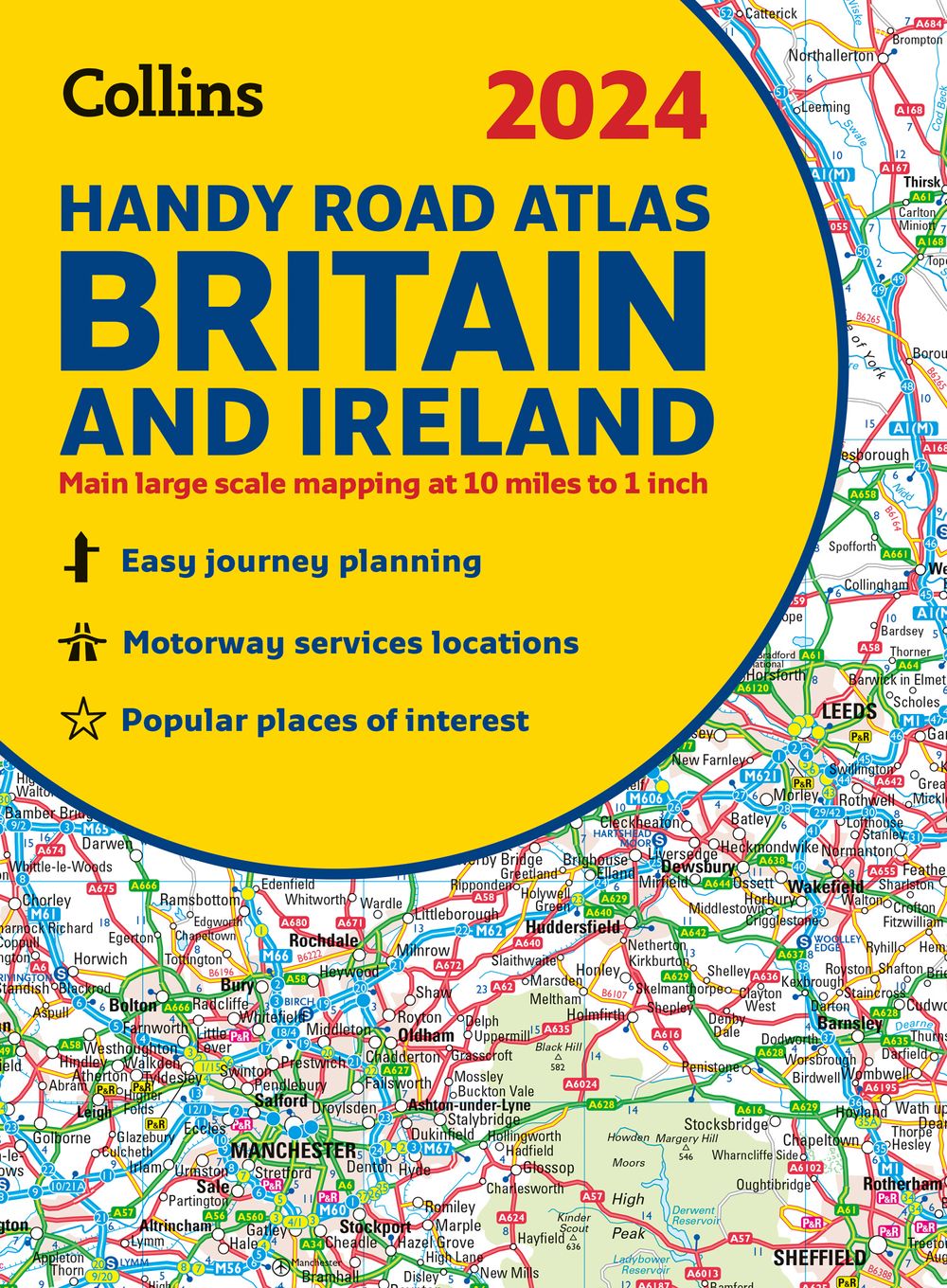 2024 Collins Handy Road Atlas Britain and Ireland: A5 Spiral [New Edition]
