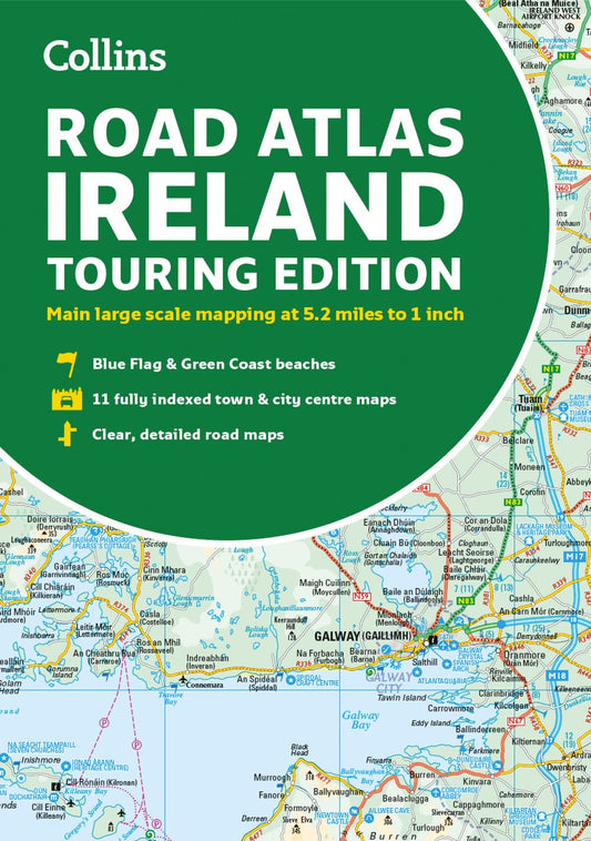 Collins Road Atlas - Road Atlas Ireland: Touring Edition A4 Paperback