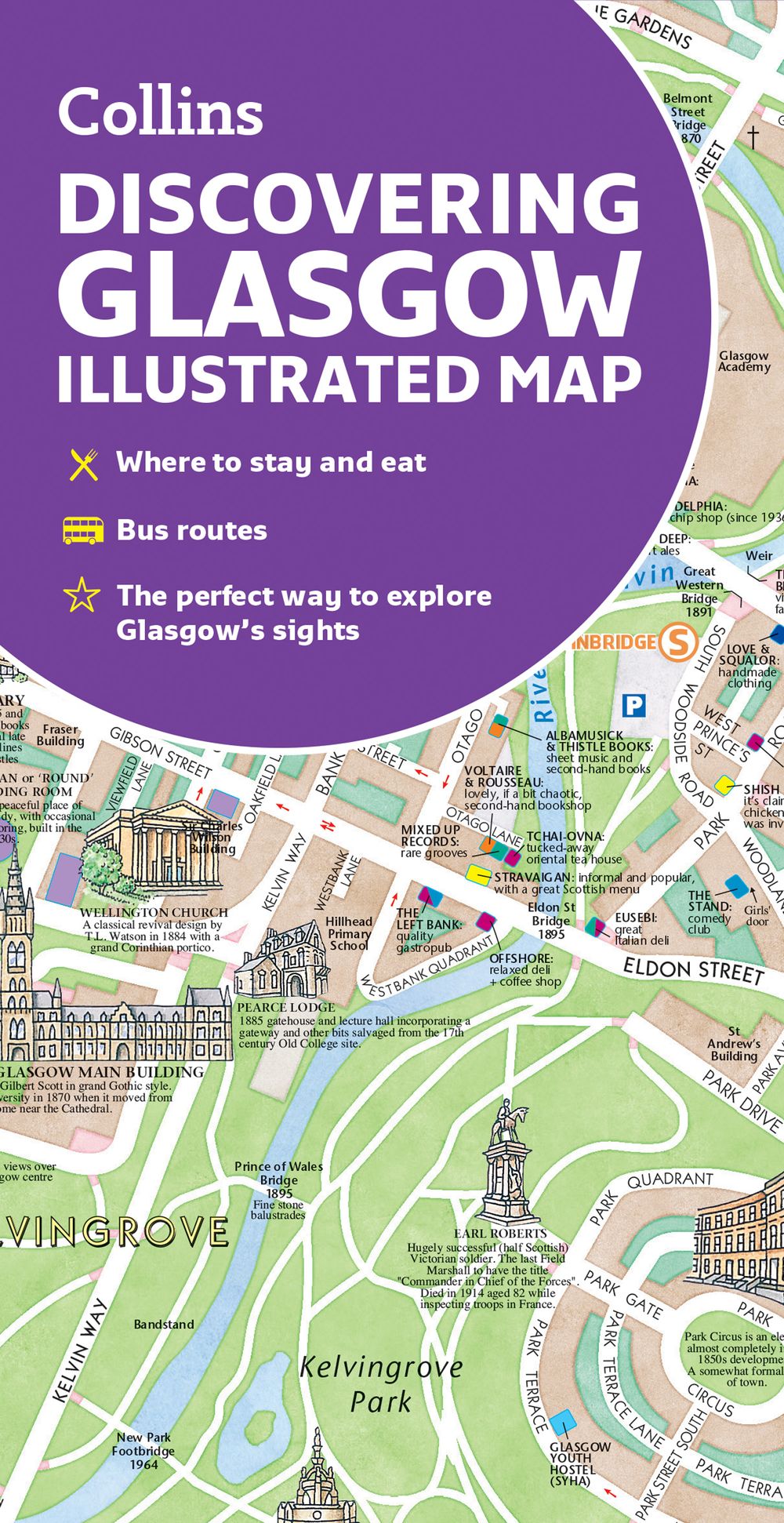 Discovering Glasgow Illustrated Map: Ideal For Exploring [Third Edition]