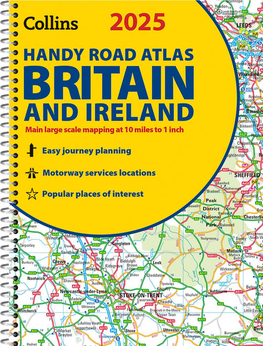 Collins Road Atlas - 2025 Collins Handy Road Atlas Britain And Ireland: A5 Spiral