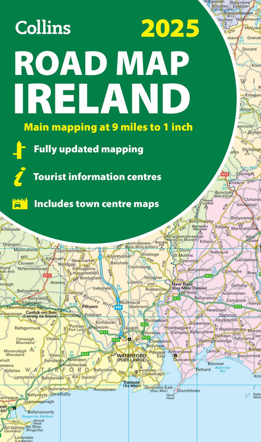 Collins Road Atlas - 2025 Collins Road Map Of Ireland: Folded Road Map