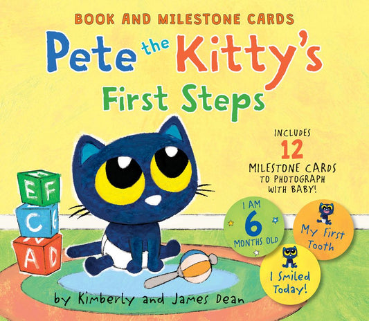 Pete The Kitty's First Steps: Book and Milestone Cards
