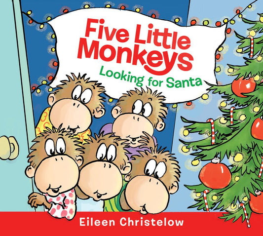 Five Little Monkeys Looking For Santa Board Book