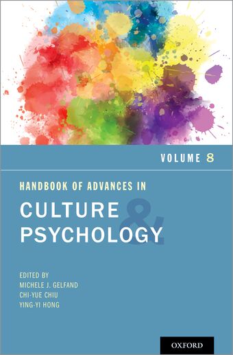 Handbook of Advances in Culture and Psychology, Volume 8 book cover