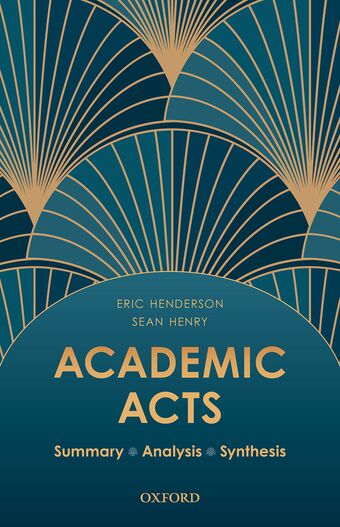 Academic Acts Summary, Analysis, Synthesis book cover