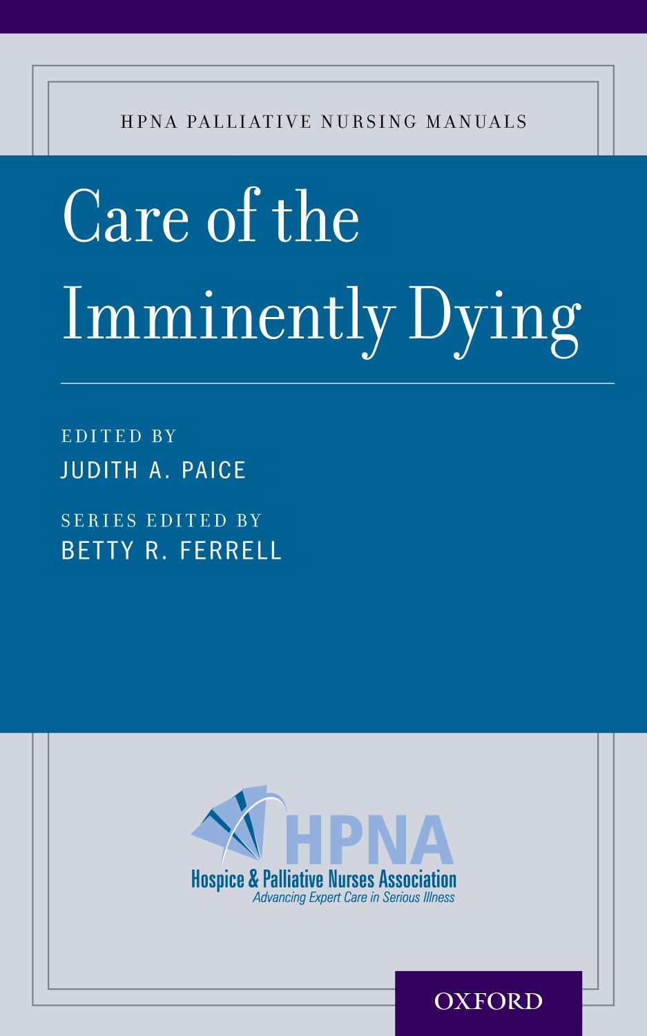 Care of the Imminently Dying book cover