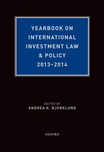 Yearbook on International Investment Law & Policy 2013-2014 book cover