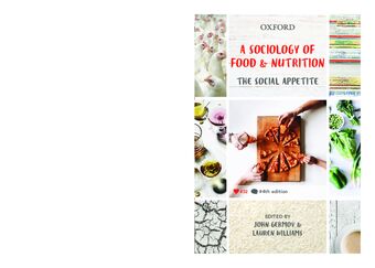 A Sociology of Food and Nutrition book cover